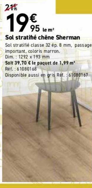 Sol Stratifié Chêne Sherman