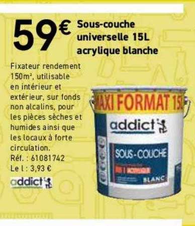 sous-couche universelle 15l acrylique blanche addict'