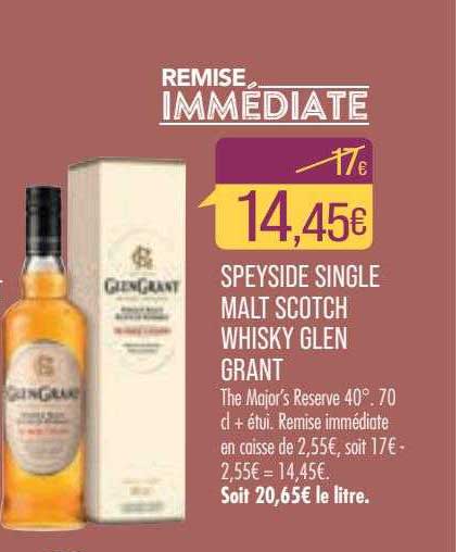 speyside single malt scotch whisky glen grant