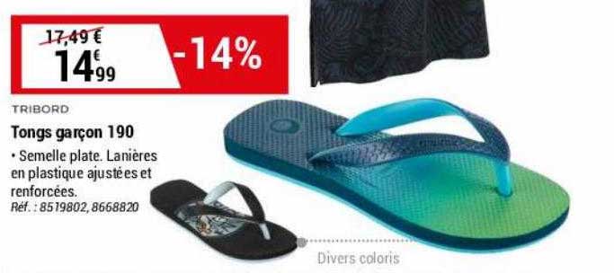 tongs garçon 190 tribord