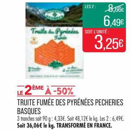 truite fumée des pyrénées pêcheries basques