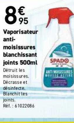 vaporisateur anti-moisissures blanchissant joints 500ml spado