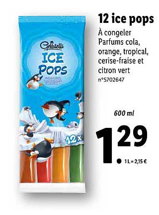 12 ice pops