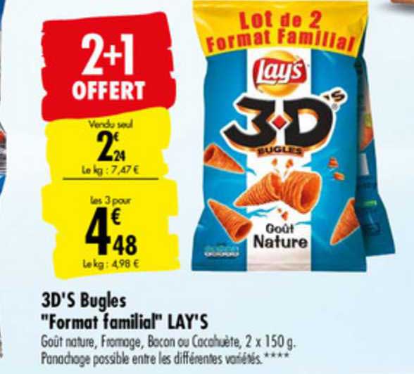 3d's bugles "format familial" lay's