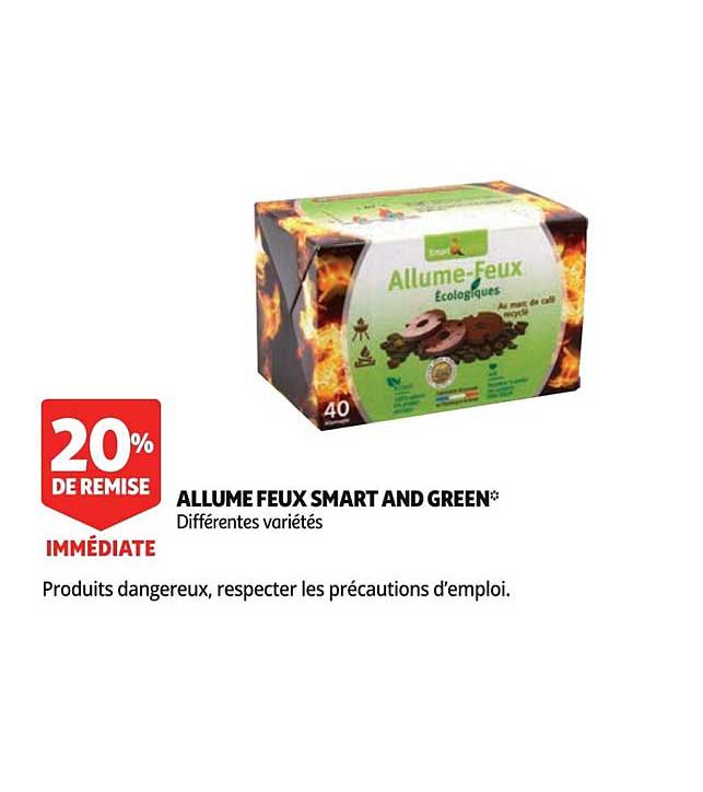 Allume Feux Smart And Green 20% De Remise Immédiate