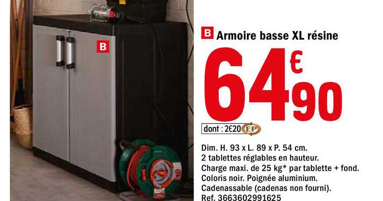 Armoire Basse Xl Résine