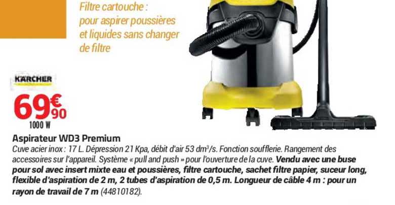 Aspirateur Wd3 Premium Kärcher