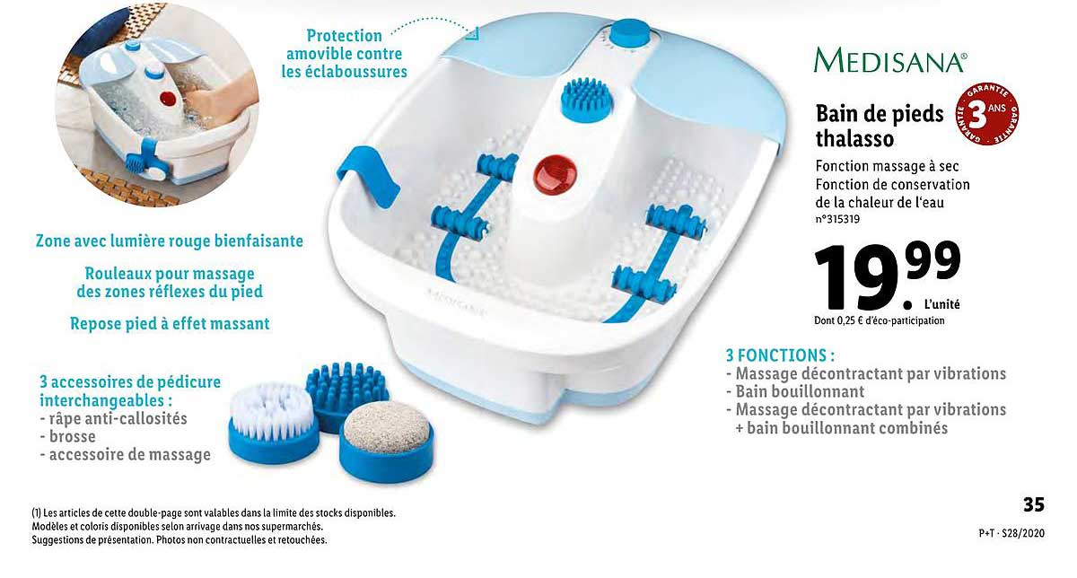 bain de pieds thalasso medisana
