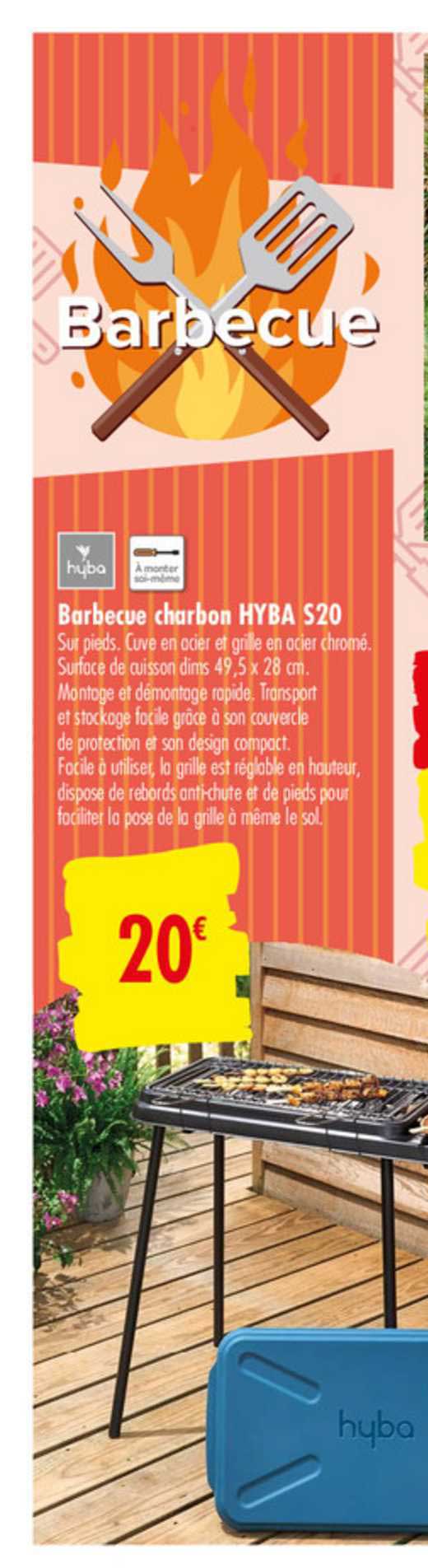 barbeque charbon hyba s20
