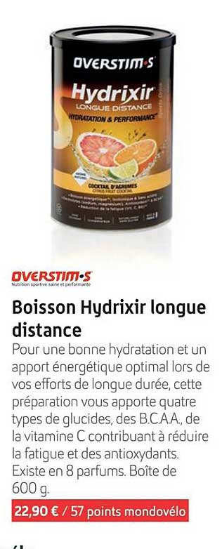 Boisson Hydrixir Longue Distance