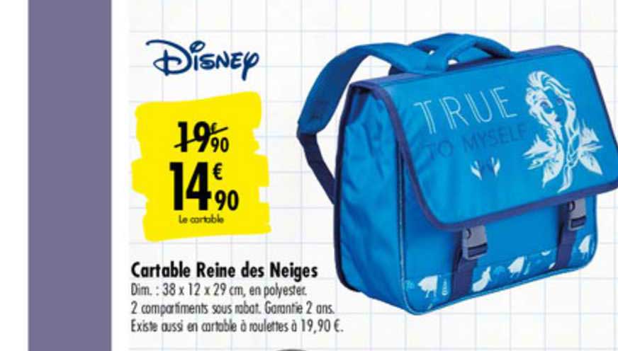 cartable reine des neiges