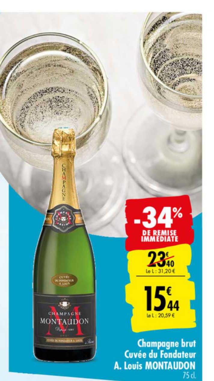 Champagne brut Cuvèe du Fondateur A. Louis Montaudon