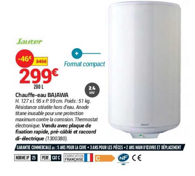 chauffe eau bajawa