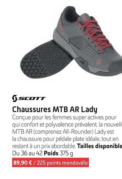chaussures mtb ar lady
