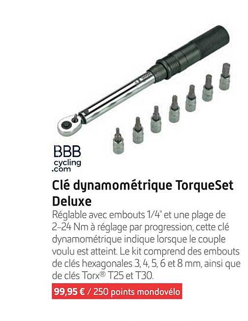 Clé dynamométrique TorqueSet Deluxe