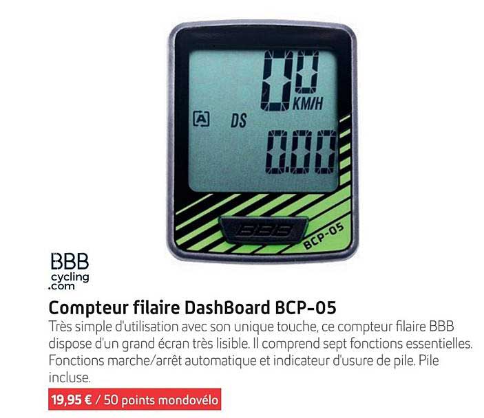 compteur filaire dashboard bcp-05