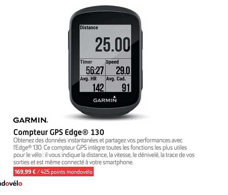 compteur gps edge® 130