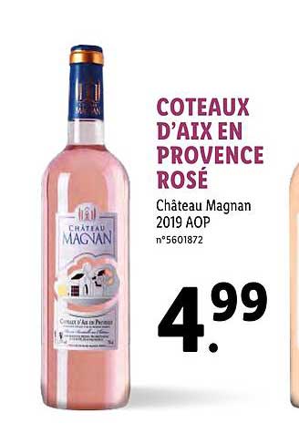 coteaux d'aix en provence rosé château magnan