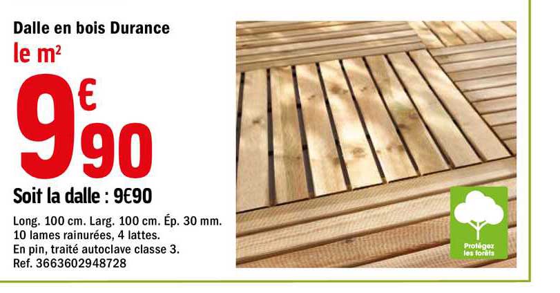 Dalle En Bois Durance