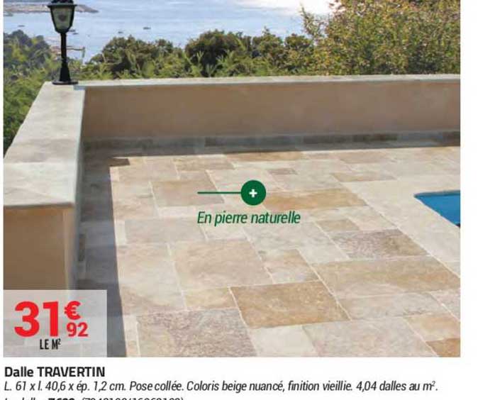 dalle travertin