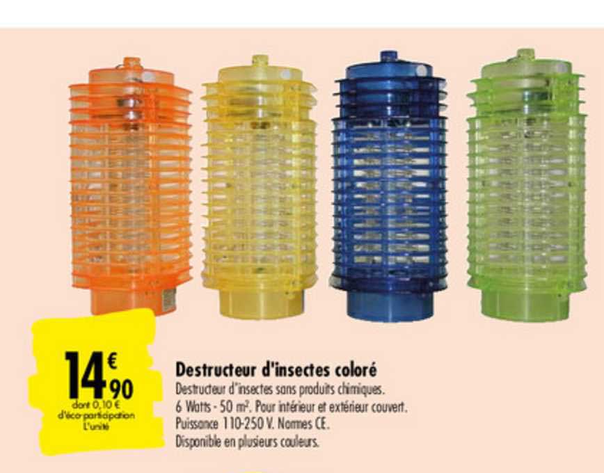 destructeur d'insectes coloré