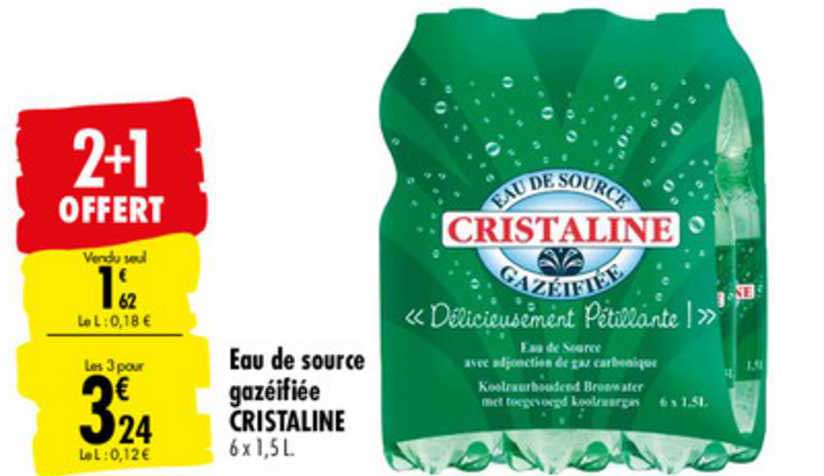 Eau De Source Gazéifiée Cristaline