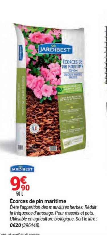 écorces de pin maritime jardibest