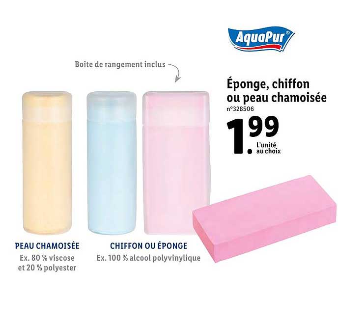 éponge chiffon ou peau chamoisée