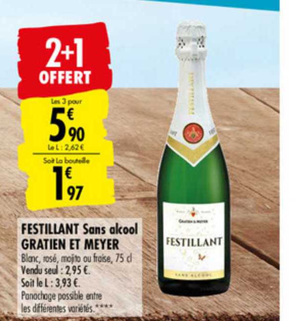 Festillant Sans alcool Gratient et Meyer