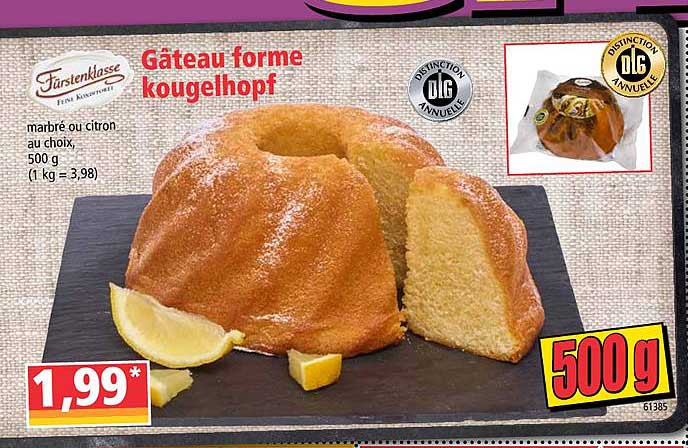 Fürstenklasse Gâteau Forme Kougelhopf