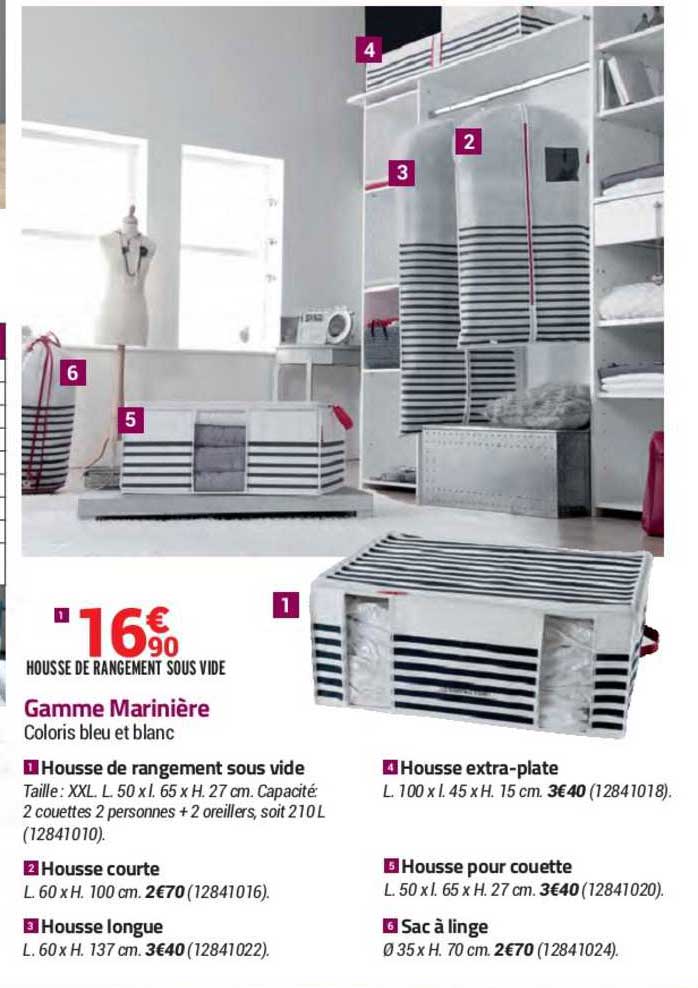 housse de rangement sous vide