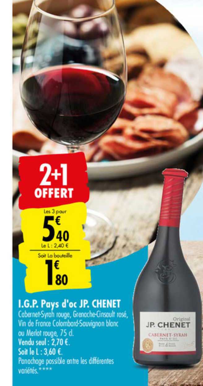 I.G.P. Pays d'oc JP. Chenet