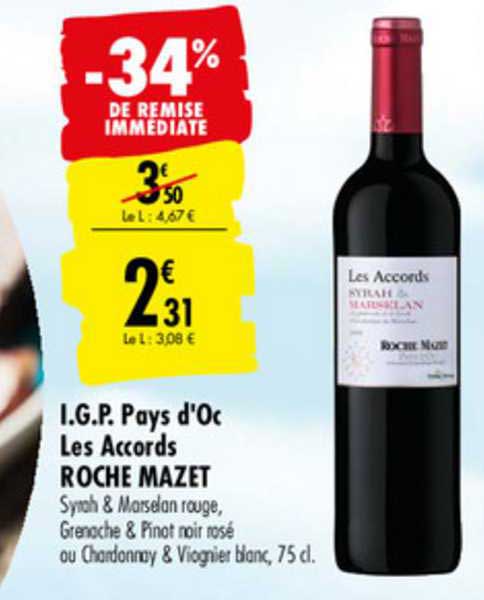 I.G.P. Pays d'oc Les Accords Roche Mazet