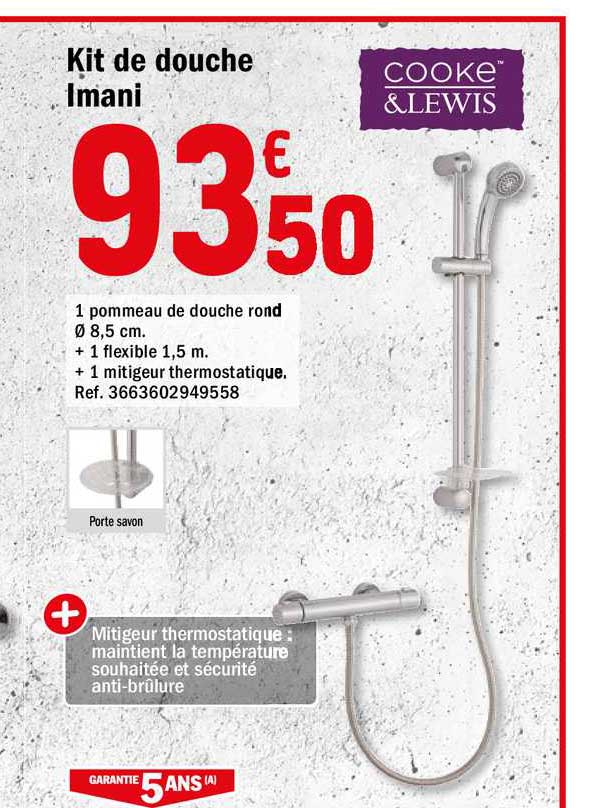 kit de douche imani cooke&lewis