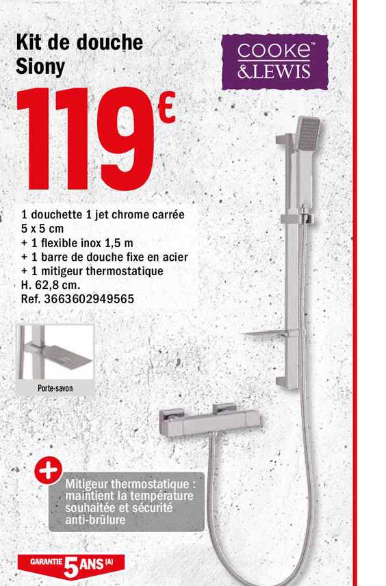 kit de douche siony cooke&lewis