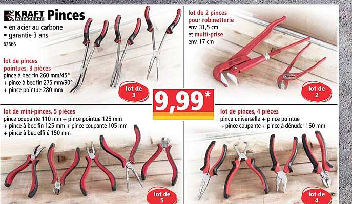 kraft werkzeuge pinces