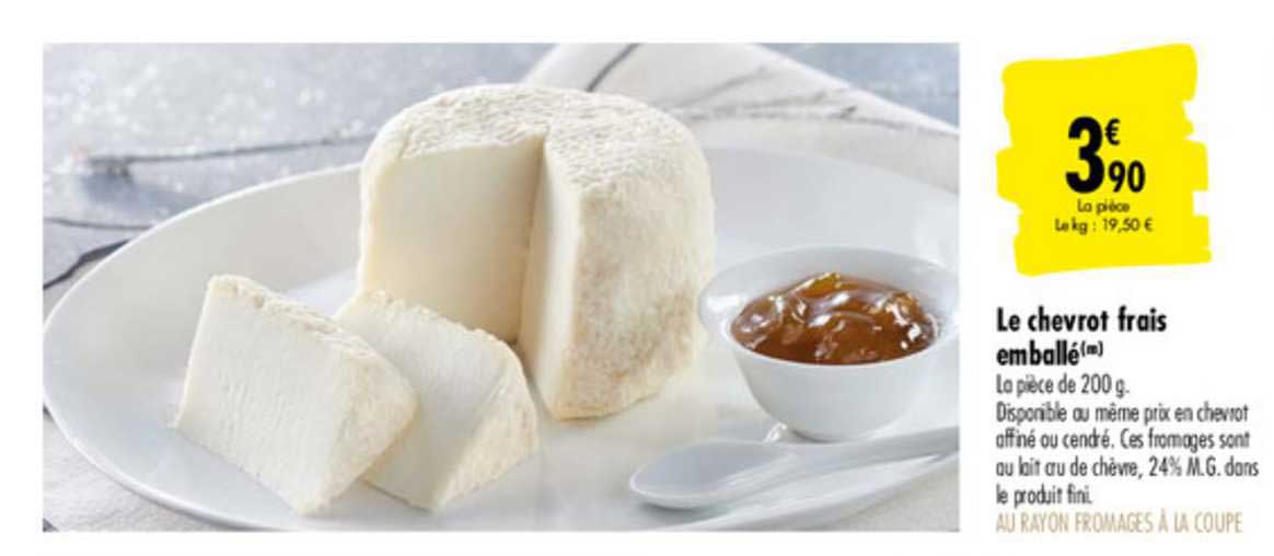 Le chevrot frais emballé