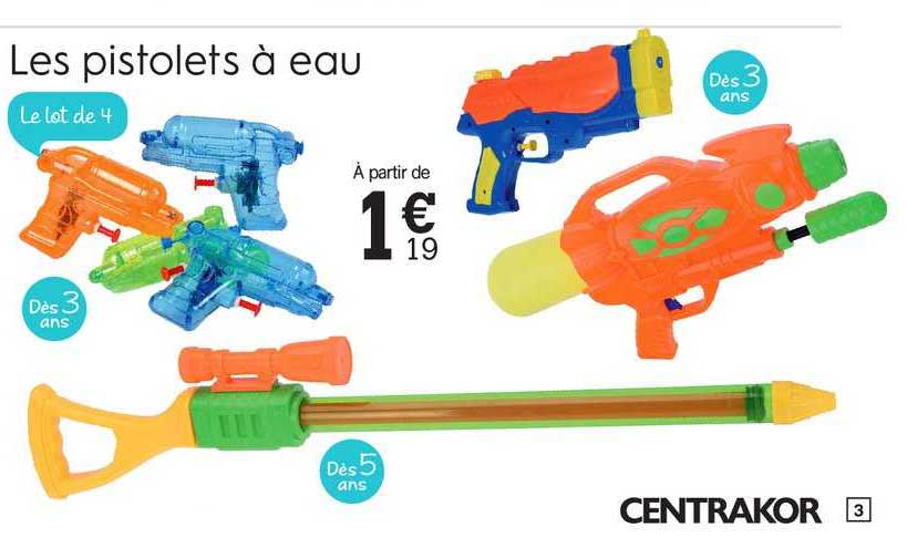 les pistolets à eau centrakor