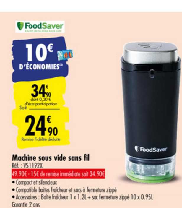 machine sous vide sans fil