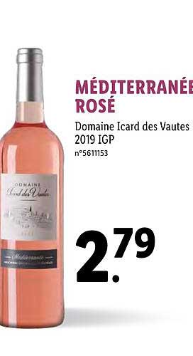Méditerranée Rosé Domaine Icard Des Vautes