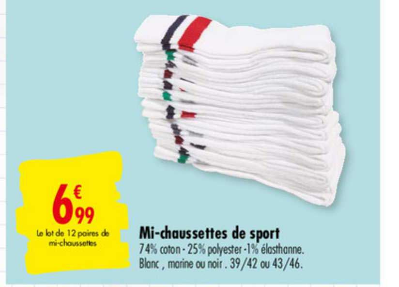 Mi-chaussettes De Sport