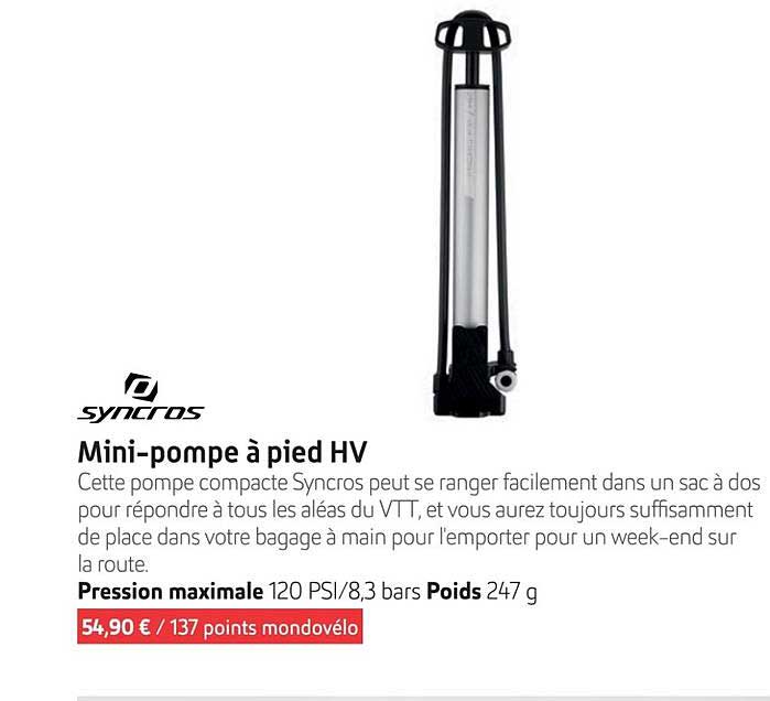Mini-pompe à pied HV