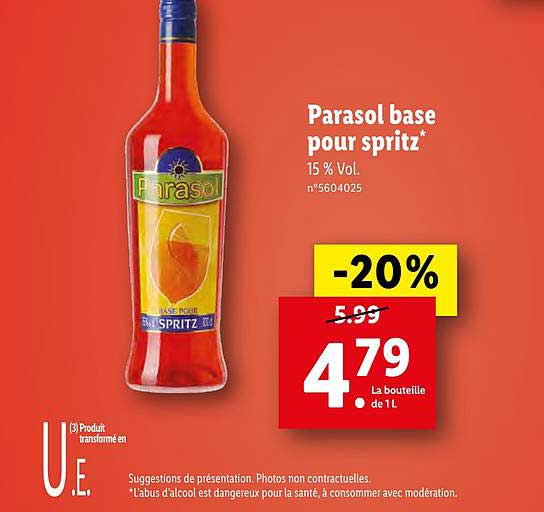 Parasol Base Pour Spritz