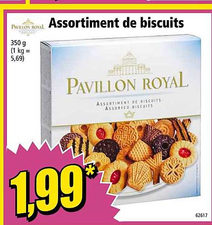 pavillon royal assortiment de biscuits