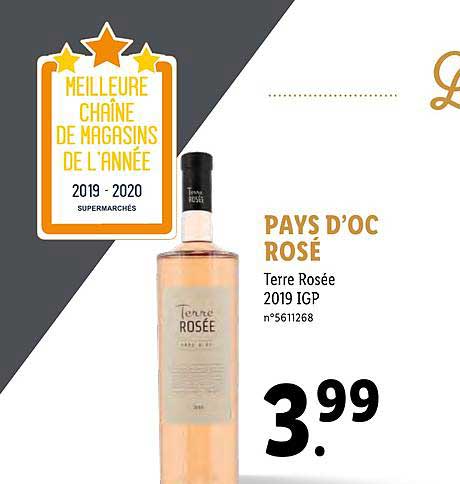 pays d'oc rosé terre rosée