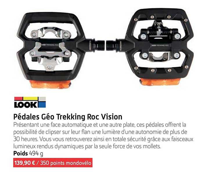 pédales géo trekking roc vision