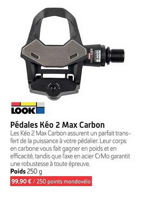 pédales kéo 2 max carbon