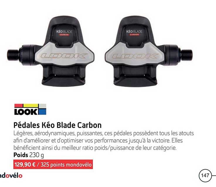 pédales kéo blade carbon