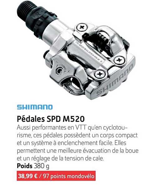 pédales spd m520