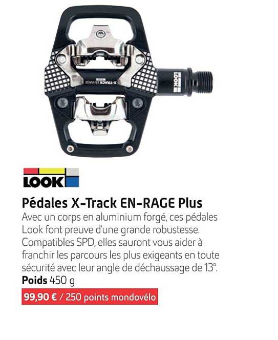 pédales x-track en-rage plus
